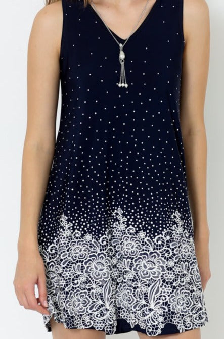 SLEEVELESS V NECK MIDI DRESS - D1712-PE-SH-RM-1807491-2