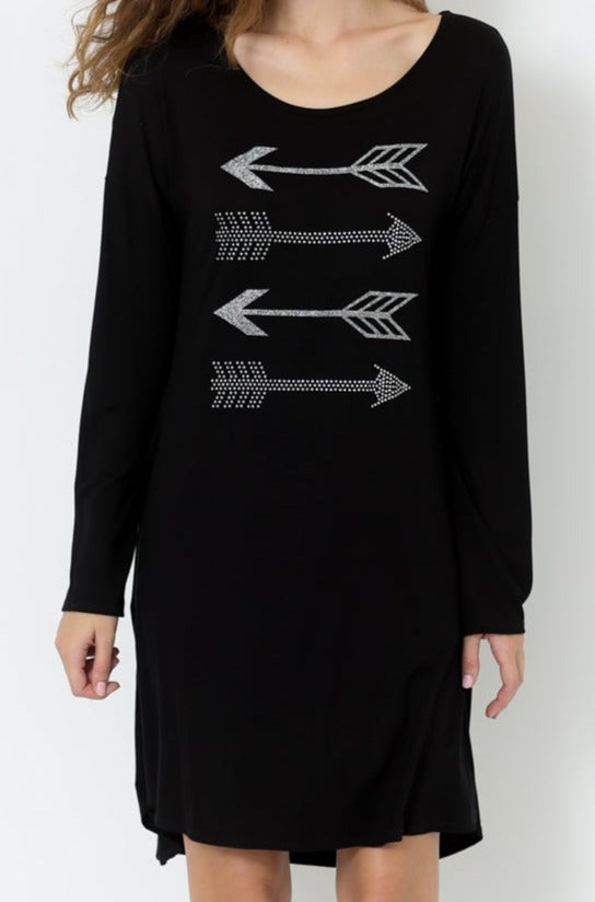 LS HOTFIX HILO RS ALINE DRESS W/PKTS - D2647-J293