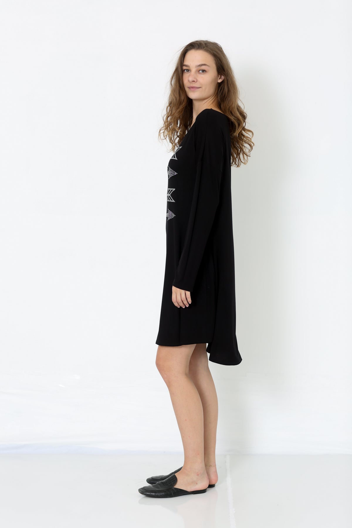 LS HOTFIX HILO RS ALINE DRESS W/PKTS - D2647-J293