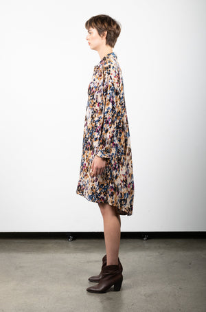 DOLPHIN CUT DRESS WITH FULL LENGTH SLEEVE D3134-0321