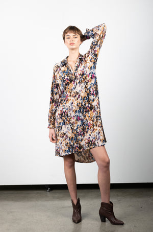 DOLPHIN CUT DRESS WITH FULL LENGTH SLEEVE D3134-0321
