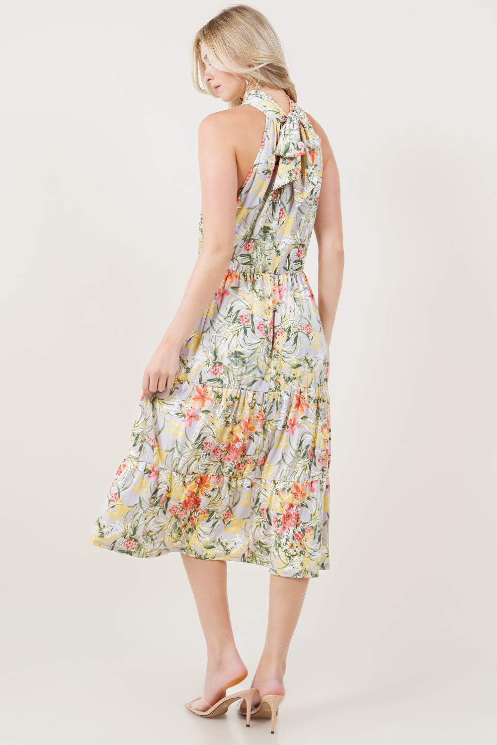 S/LESS GODESS MIDI HALTER DRESS - D3184-91843-7