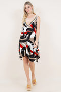 CROTCHET BIB SHARKBITE HEM DRESS - D3374-A3174-1