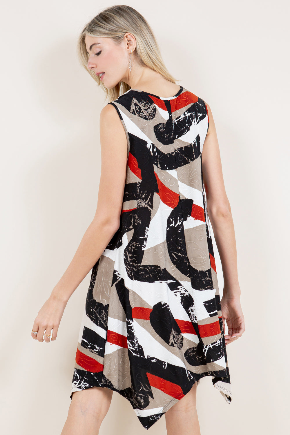 CROTCHET BIB SHARKBITE HEM DRESS - D3374-A3174-1