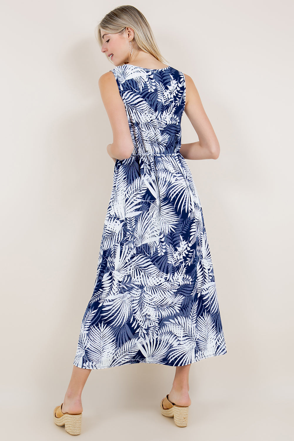 SL NOTCH NECK MAXI DRESS - D3433-A3002