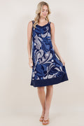 SL DOUBLE STRAP ALINE CHIFFON HEM DRESS - D3437-A4326-1-PFITY