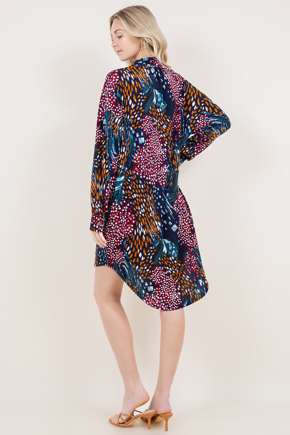 LS DROP SHOULDER SHIRT DRESS - D3468-A4115-6-MSCRP