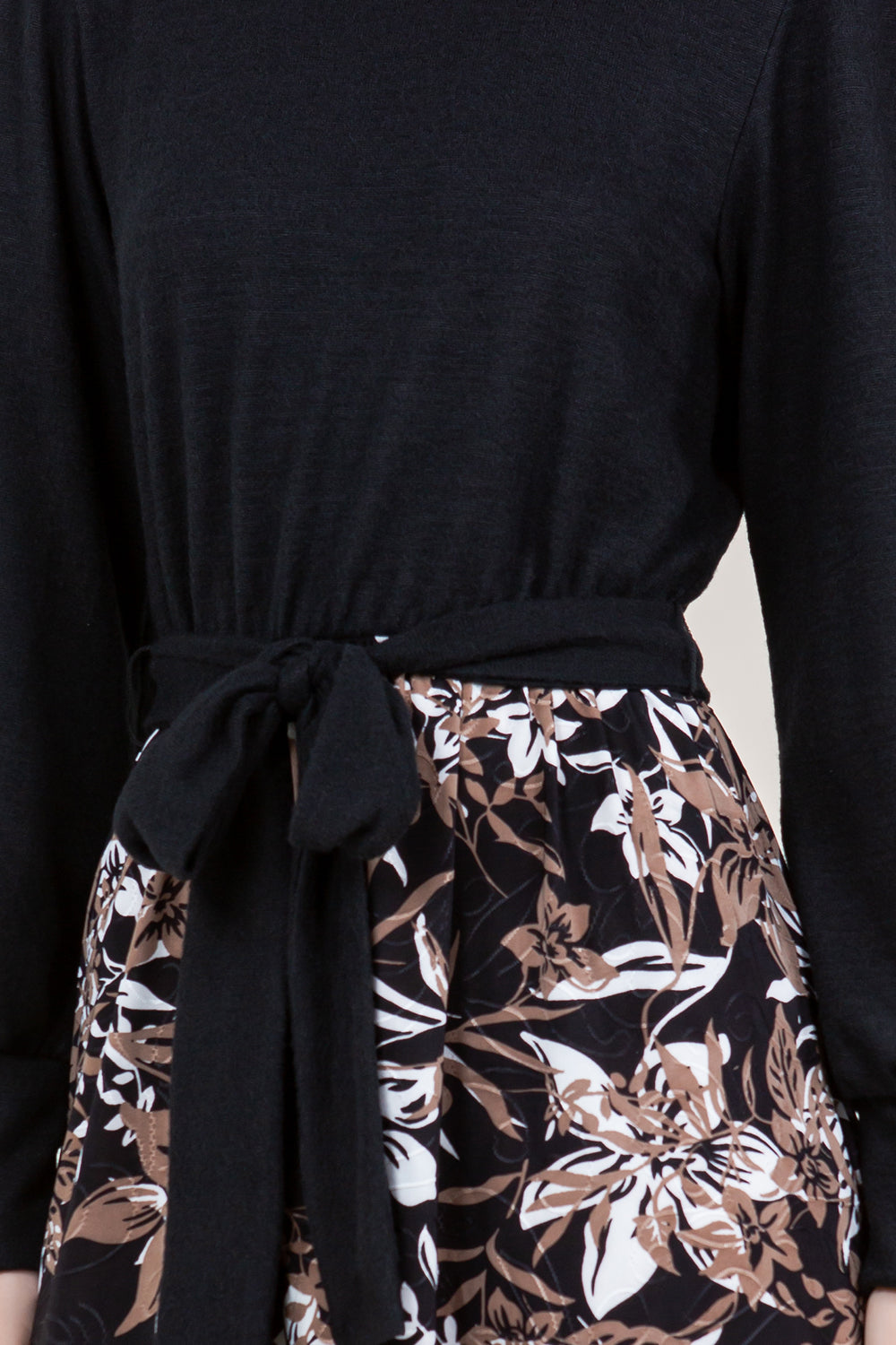 EXT CUFF LS SWEATER ALINE TWOFER DRESS - D3485-A2903-JQITY