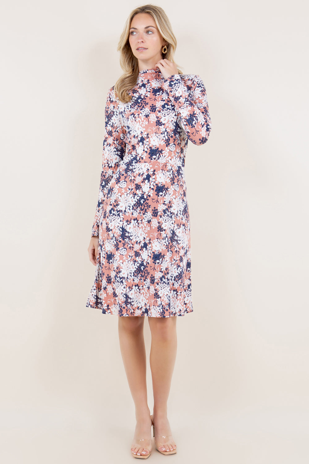 LS ROUCHED BODDESS MERMAID DRESS - D3494-A4264-4-FLITY