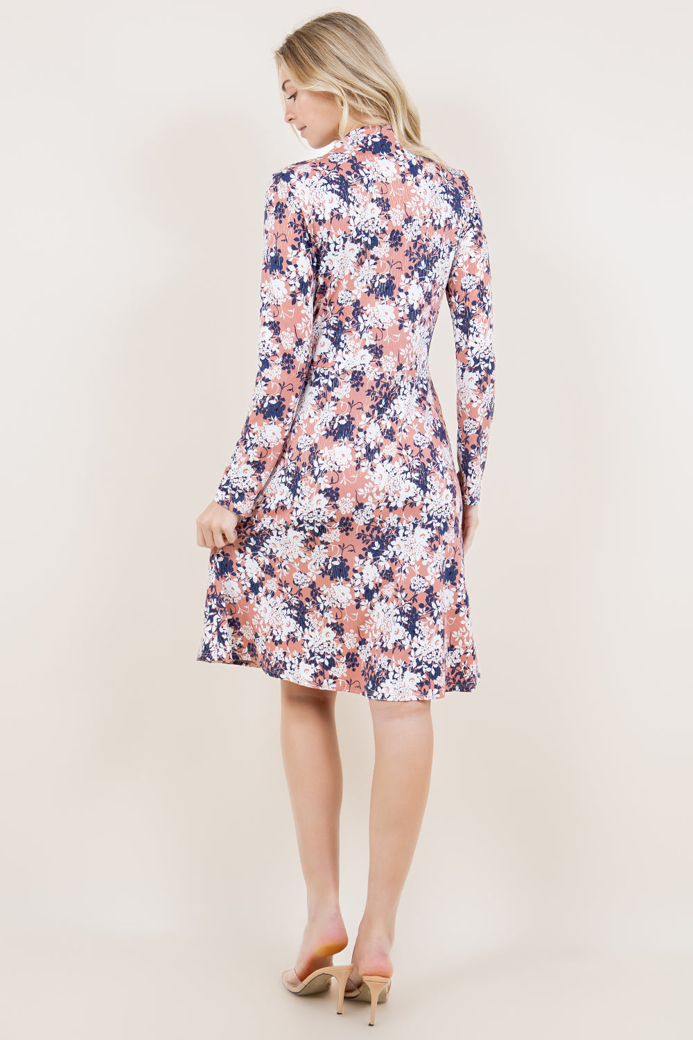 LS ROUCHED BODDESS MERMAID DRESS - D3494-A4264-4-FLITY