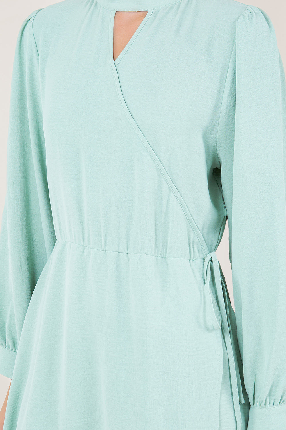 LS ASYMMETRICAL WAIST DART DRESS - D3495-AFLW