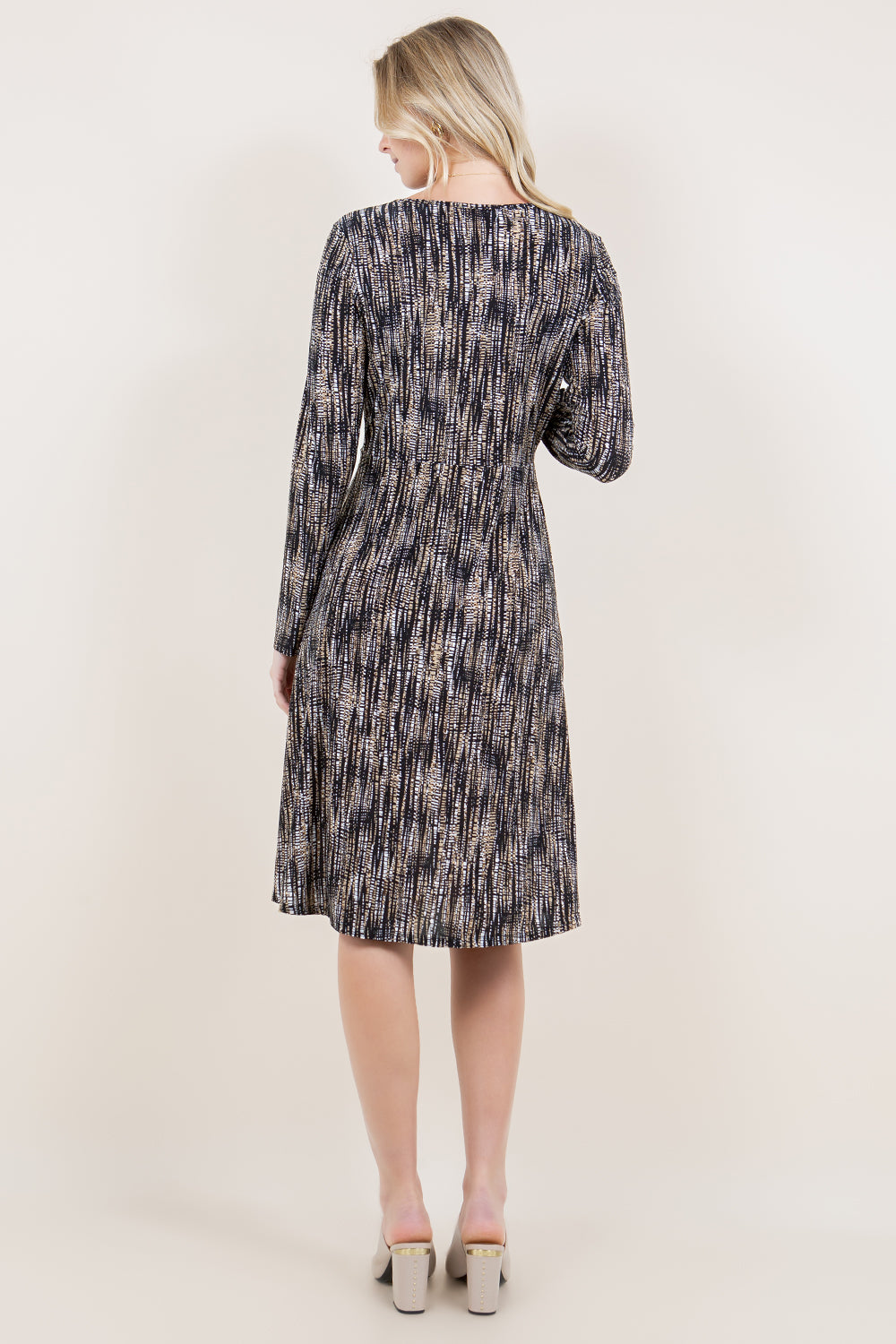 LS ASYMMETRICAL KEYHOLE TAB MERMAID DRESS - D3508-0420-4-JQITY