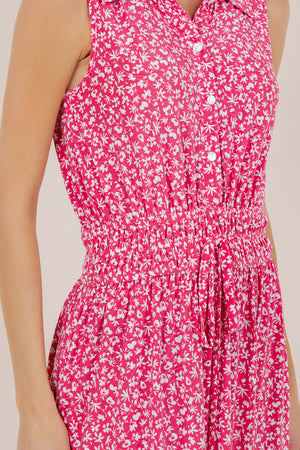 S/LESS ELASTIC WAIST SHIRT DRESS D3534-SL-A5206