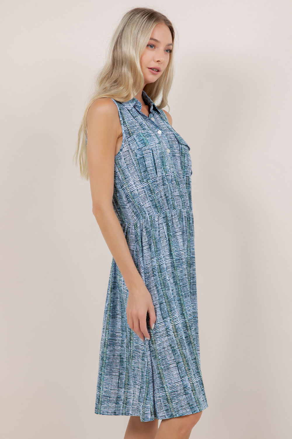 S/LESS SAFARI SHIRT DRESS D3536-SL-A57782