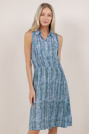 S/LESS SAFARI SHIRT DRESS D3536-SL-A57782
