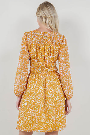 LG SLV BOAT NK SHIRRED MIDI DRESS - D35600-0111-6-LILY
