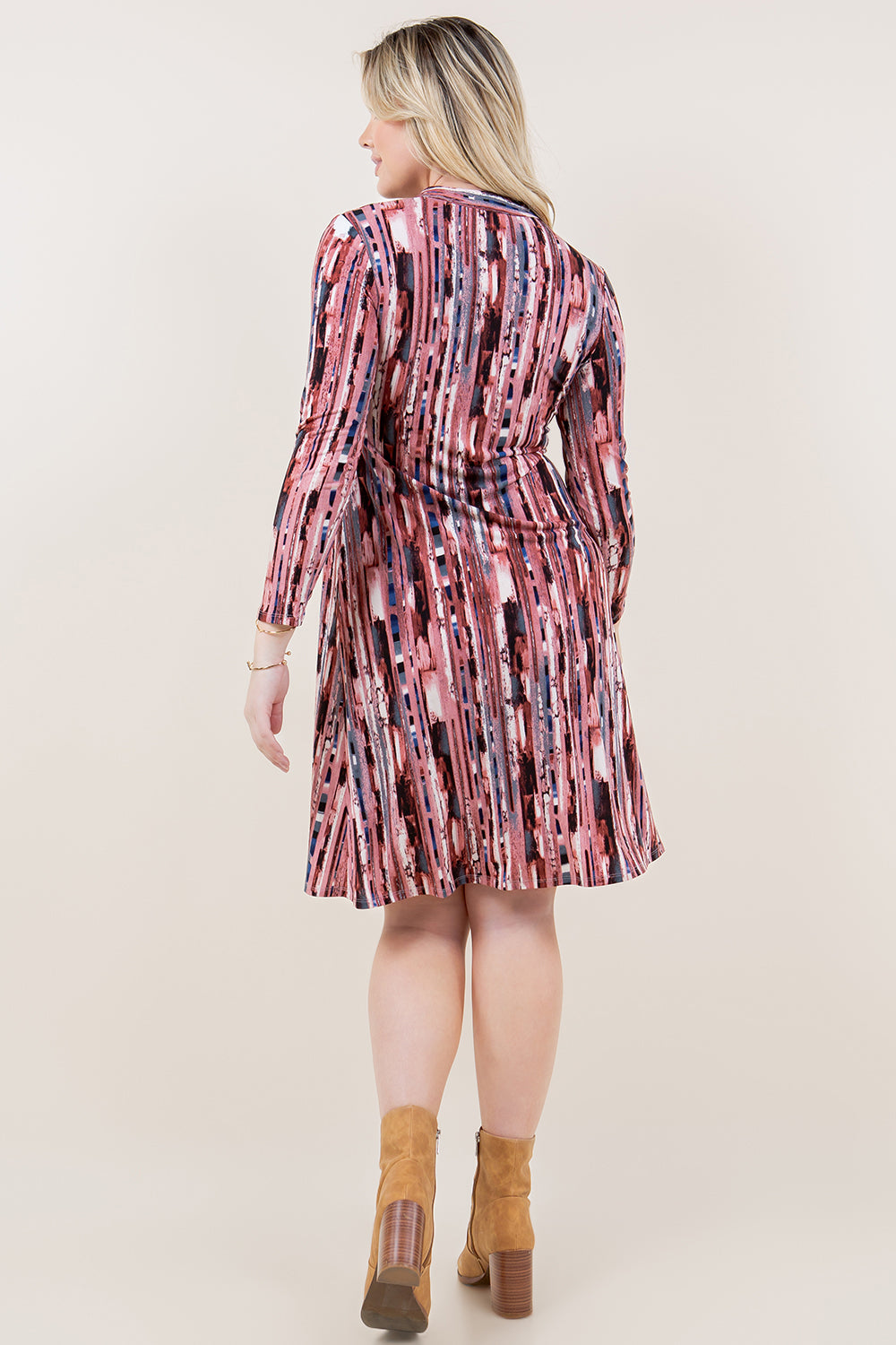 LS PRINCESS SEAM GODET MIDI DRESS - D3591-35234