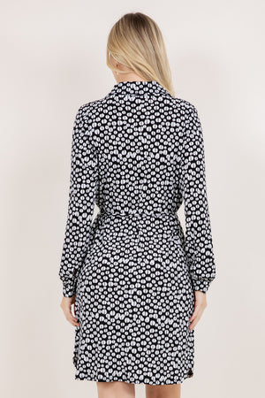 L/SLV PINTUCK YOKE SHIRT DRESS D3625-0327