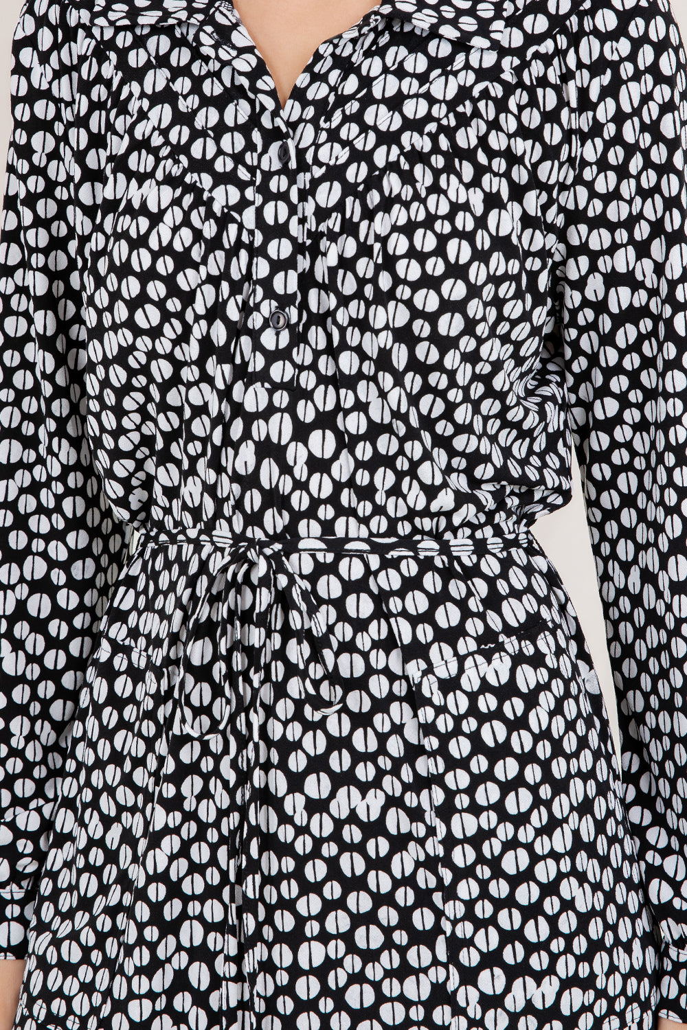 L/SLV PINTUCK YOKE SHIRT DRESS D3625-0327