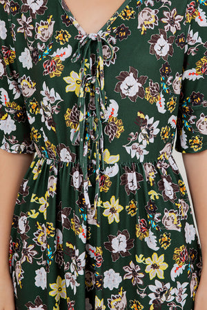 ELBOW SLV BOWTIE DRESS D3629-2987