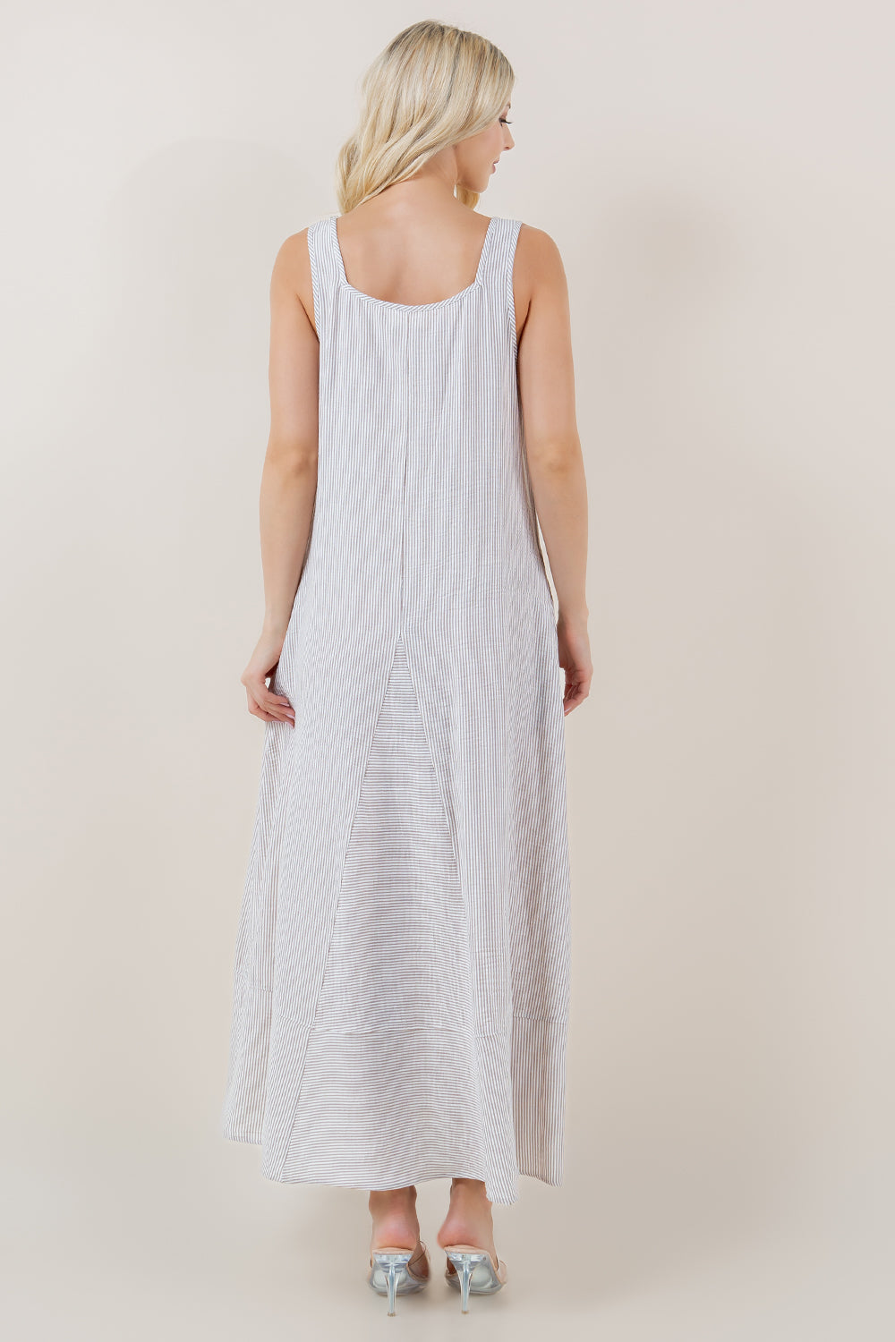 S/LESS SQUARE NECK GODET ALINE MIDI DRESS - D3714-KYZFT-0993