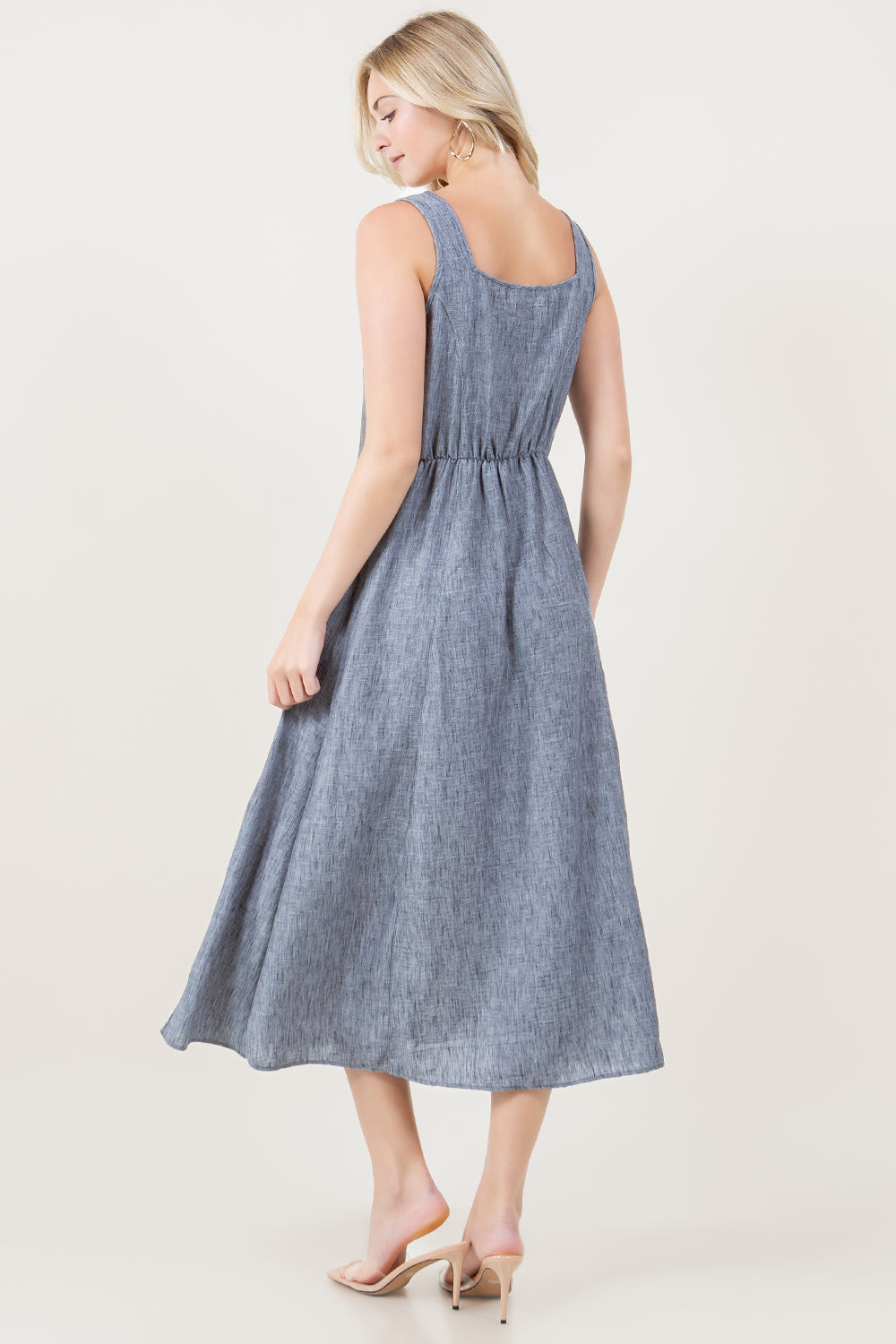 S/LESS SQUARE NECK PRINCESS SEAM MAXI DRESS - D3762-1212-AFLW