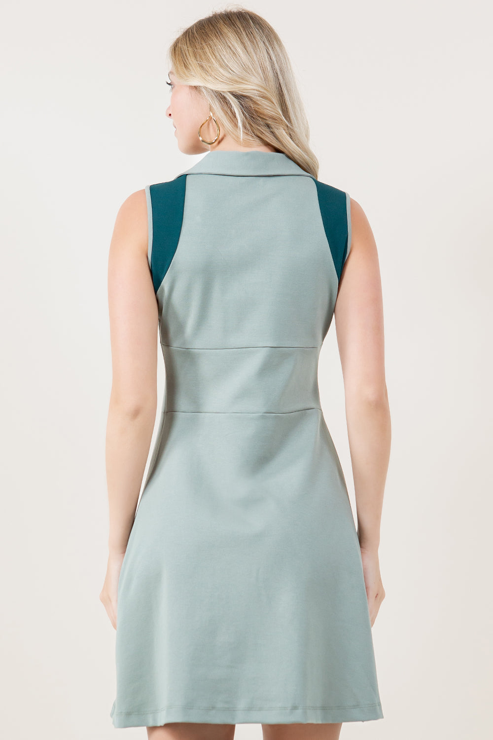 S/LESS PANELED POLO TENNIS DRESS - D3776-2571