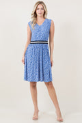 S/LESS V NECK ATHLETIC BAND SKATER DRESS - D3822-A5206
