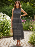 S/LESS COLLARED GODDESS MIDI DRESS D3843-5441