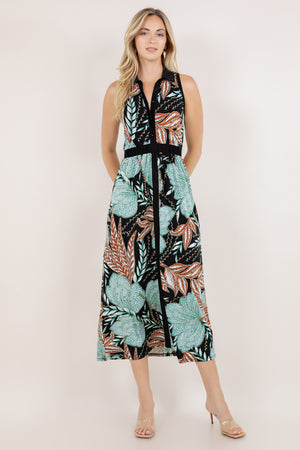 S/LESS COLLARED GODDESS MAXI DRESS D3843-17846