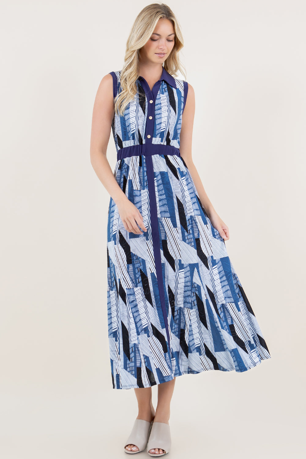 S/LESS ACCENTED MAXI SHIRT DRESS