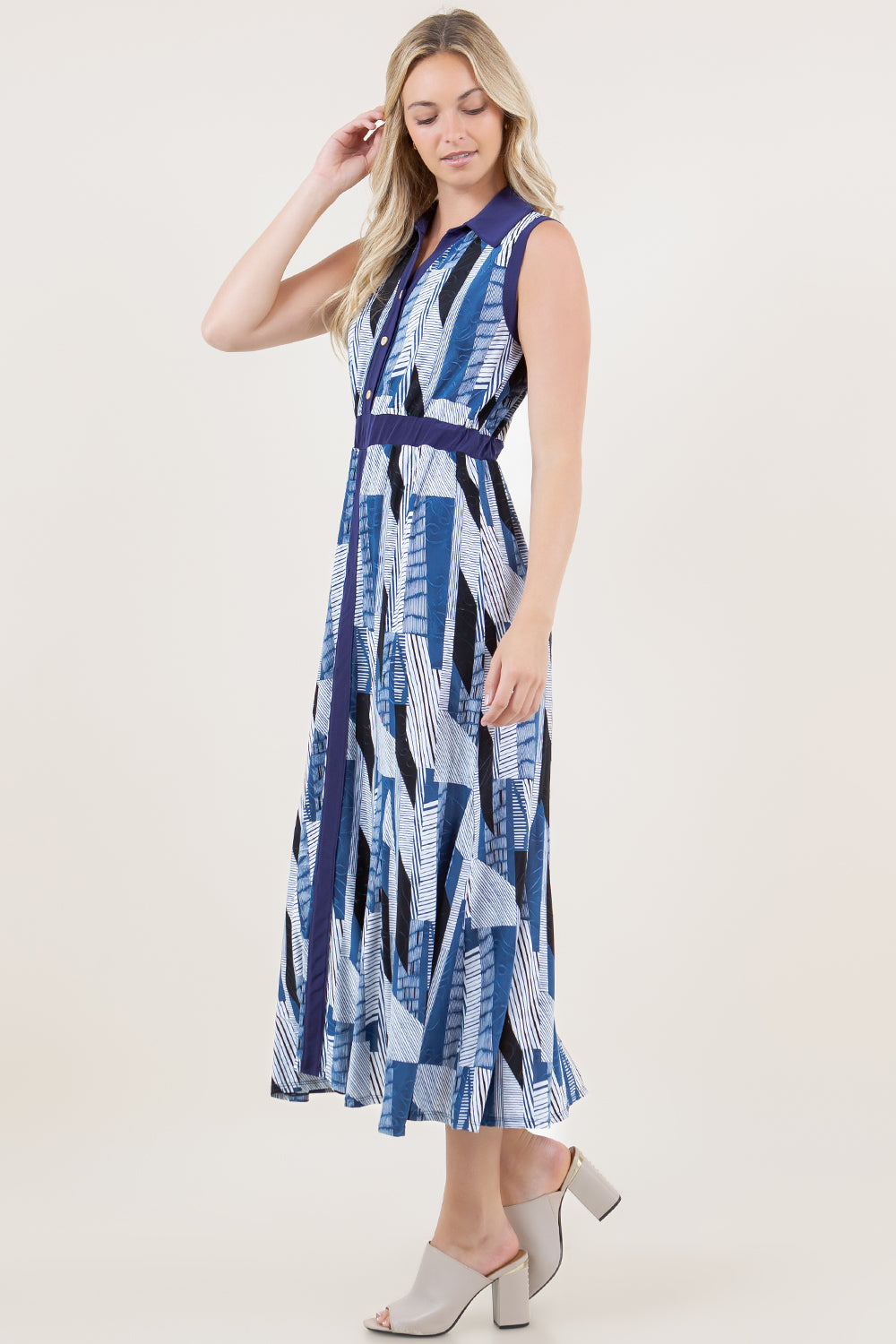 S/LESS ACCENTED MAXI SHIRT DRESS