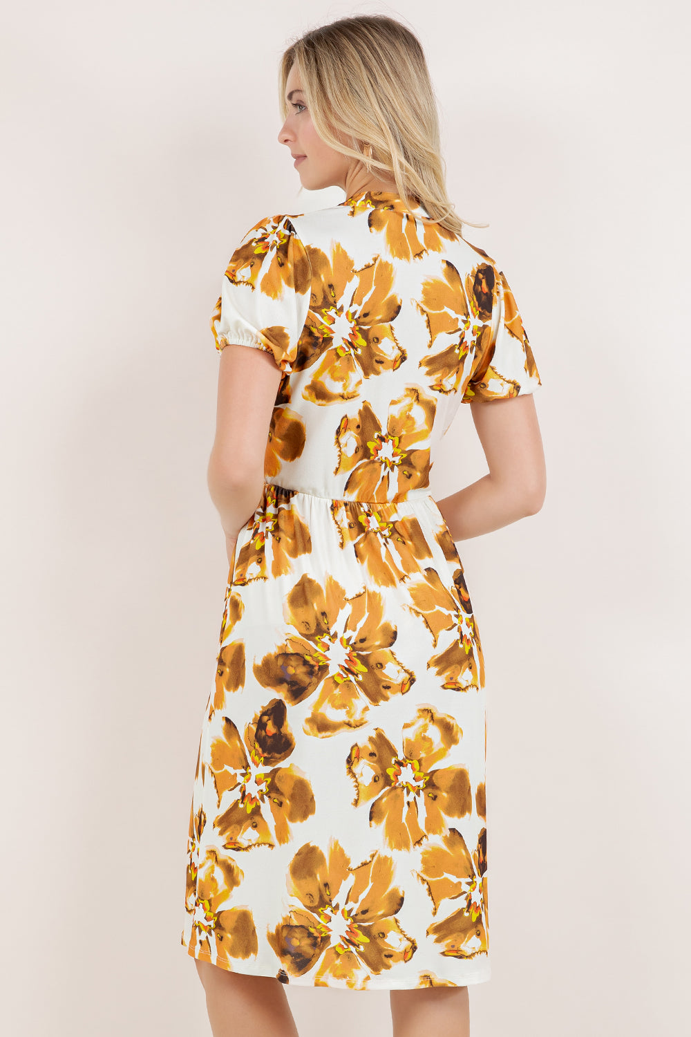 S/SLV TIE WAIST SHIRT DRESS D3878-8179