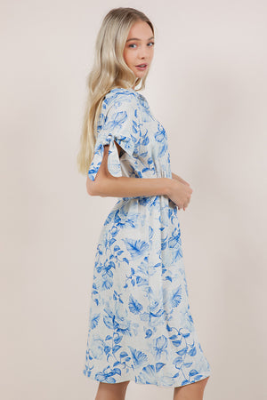 S/SLV BELTED SHIRT DRESS D3879-5347