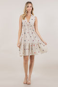 S/LESS V NECK HALTER DRESS D3885-24110162