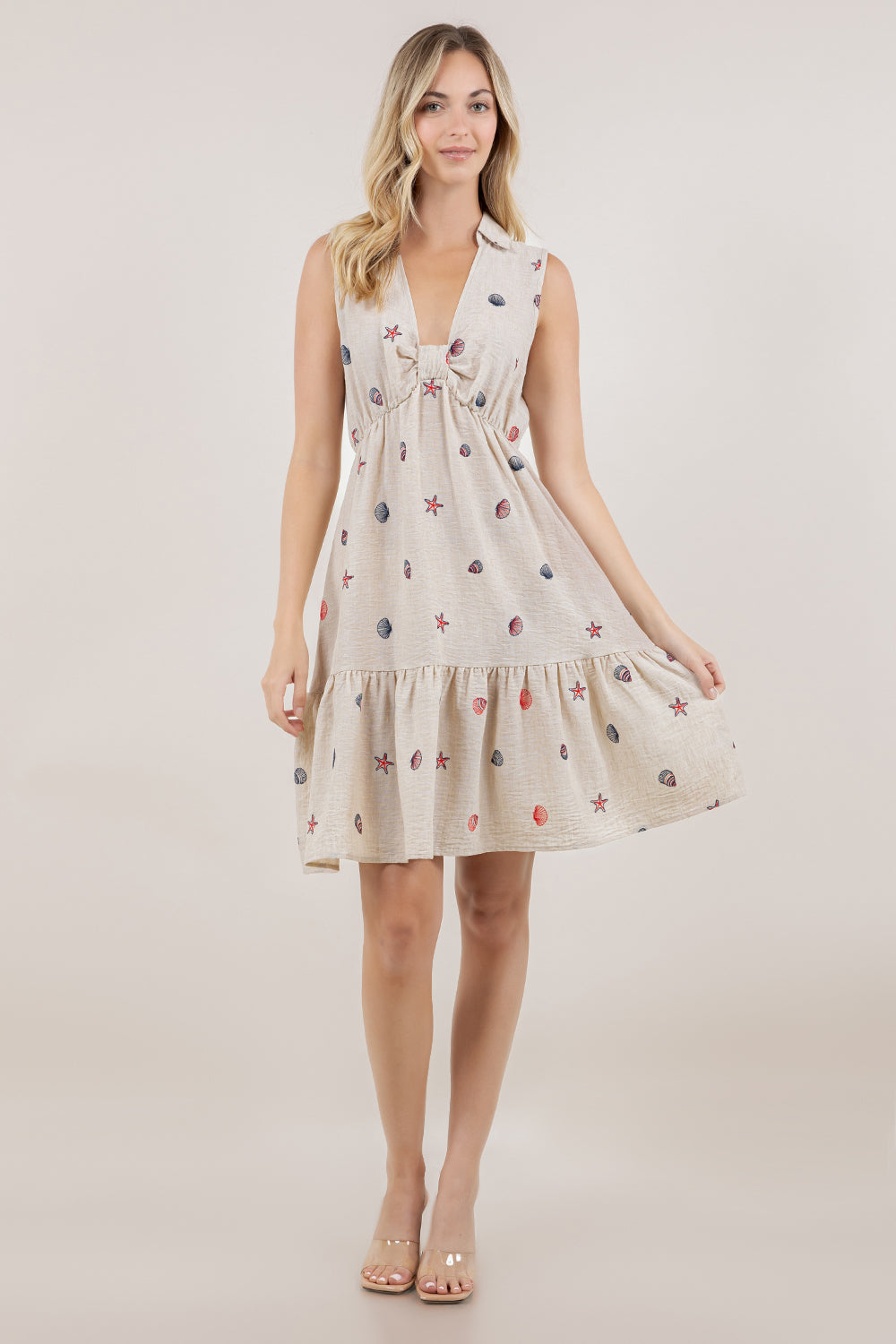 S/LESS V NECK HALTER DRESS D3885-24110162