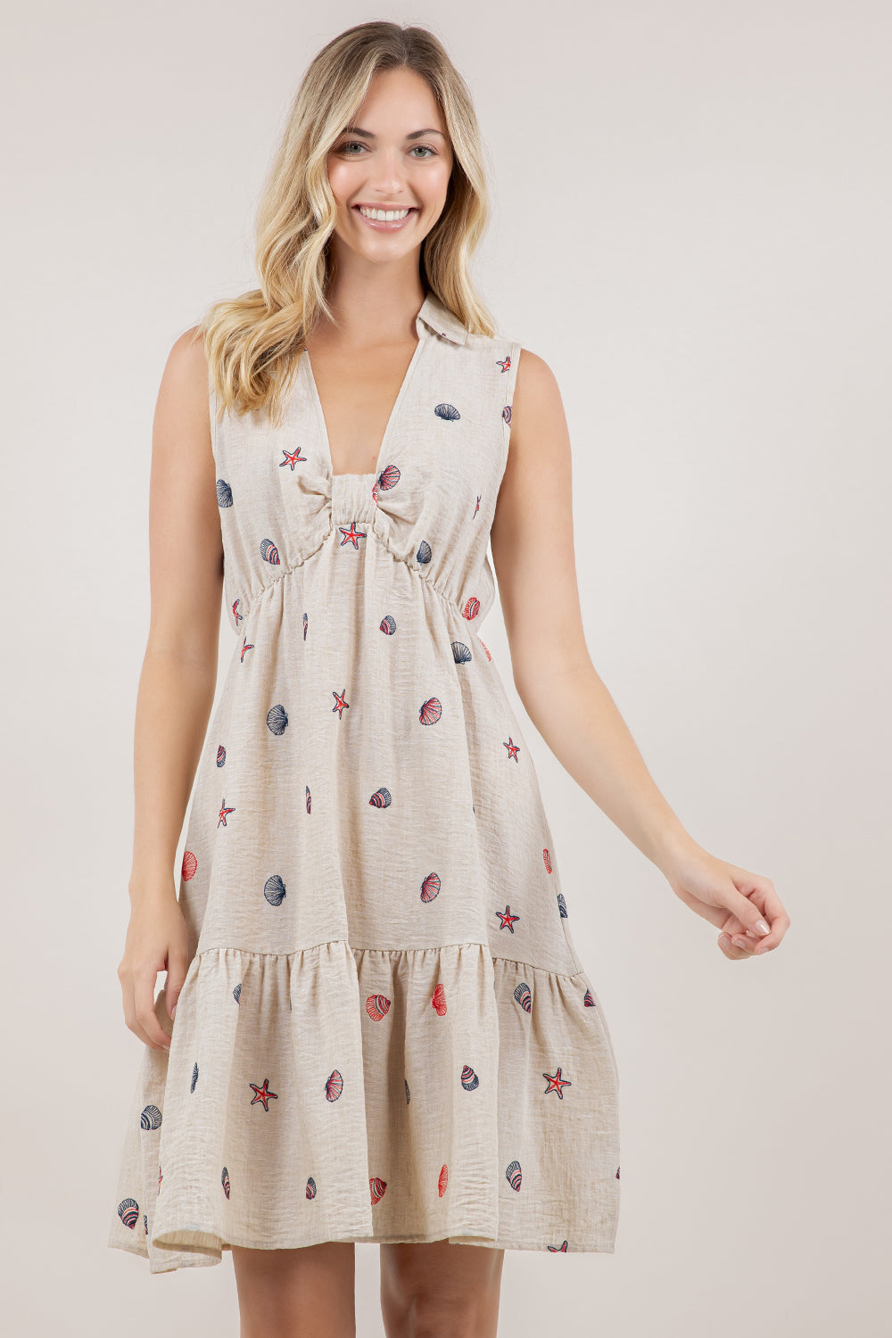 S/LESS V NECK HALTER DRESS D3885-24110162