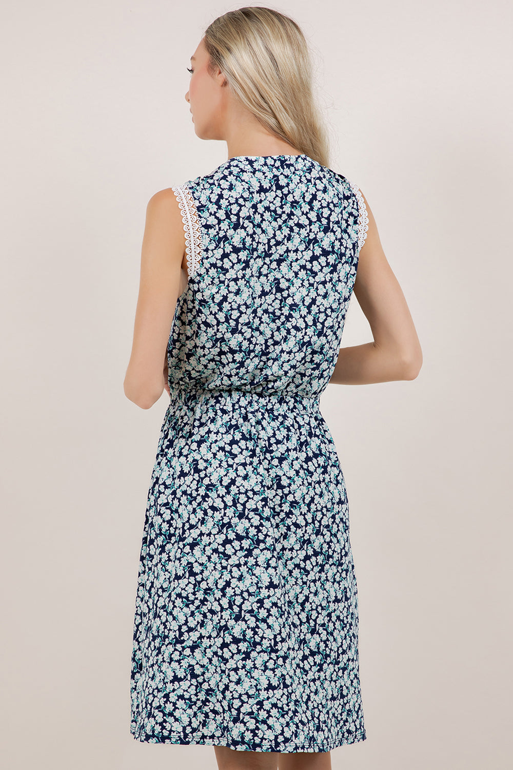 S/LESS PINTUCK BUTTONED DRESS D3988-A40365