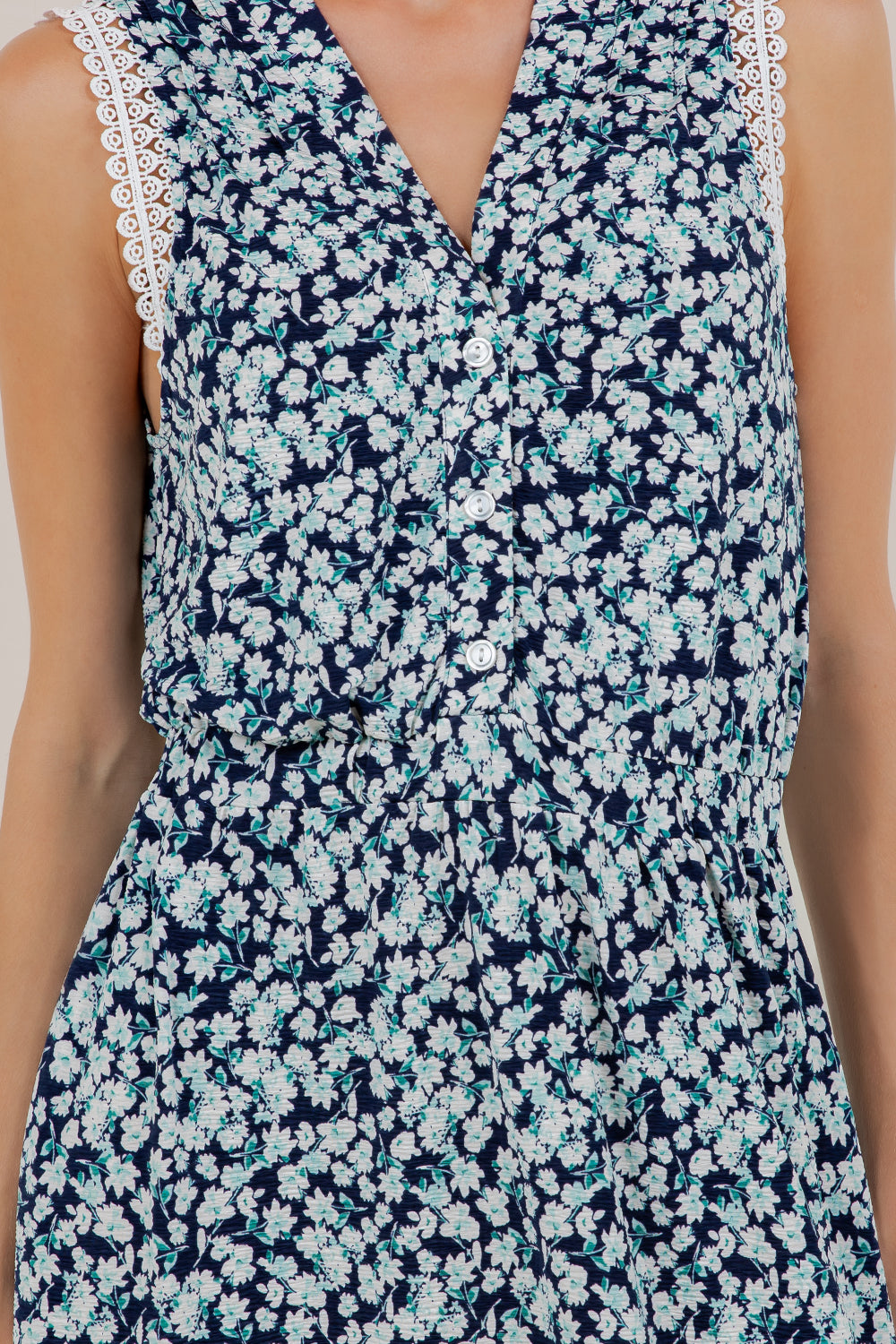 S/LESS PINTUCK BUTTONED DRESS D3988-A40365