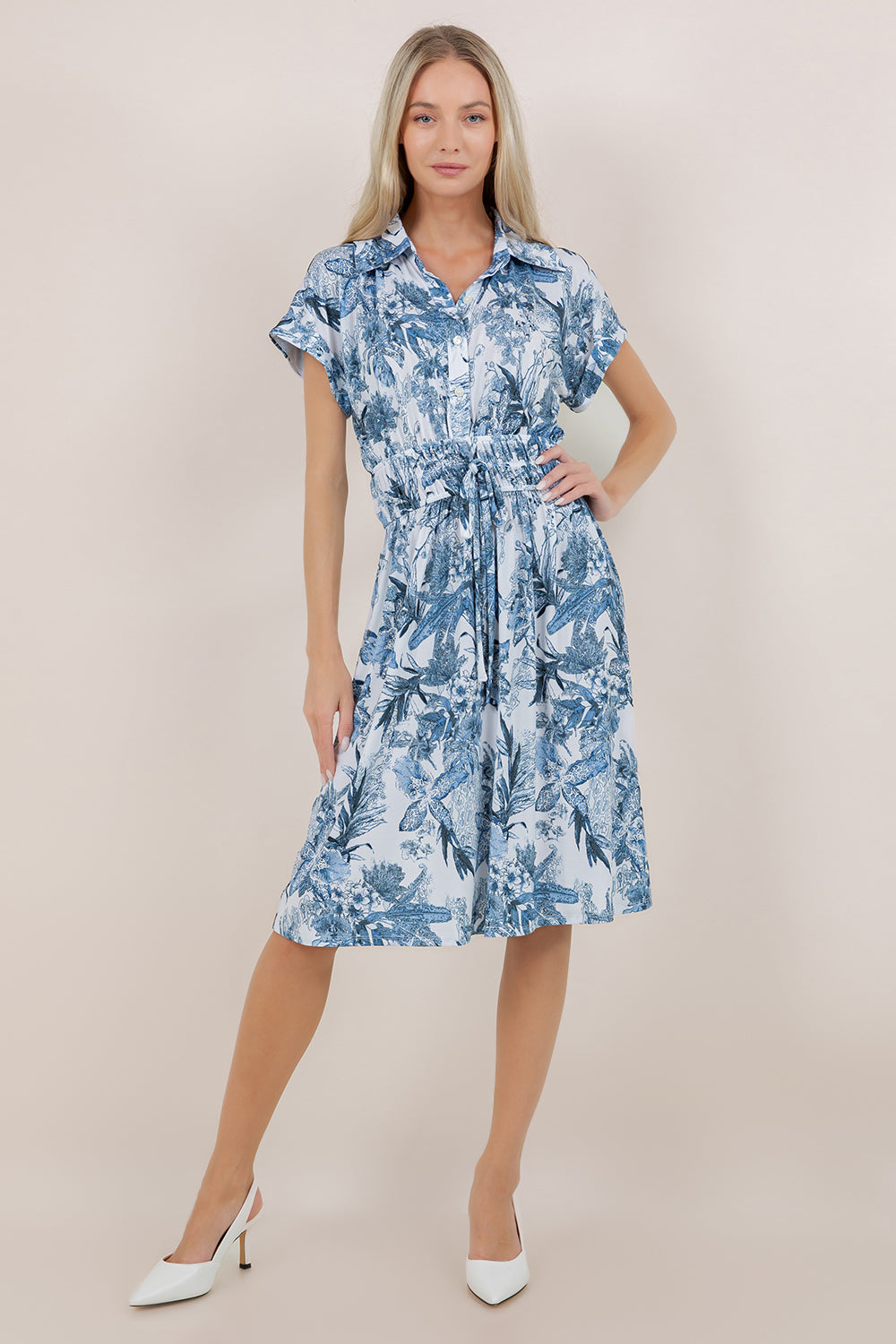 S/SLV DOLMAN SHIRT DRESS D3991-8315
