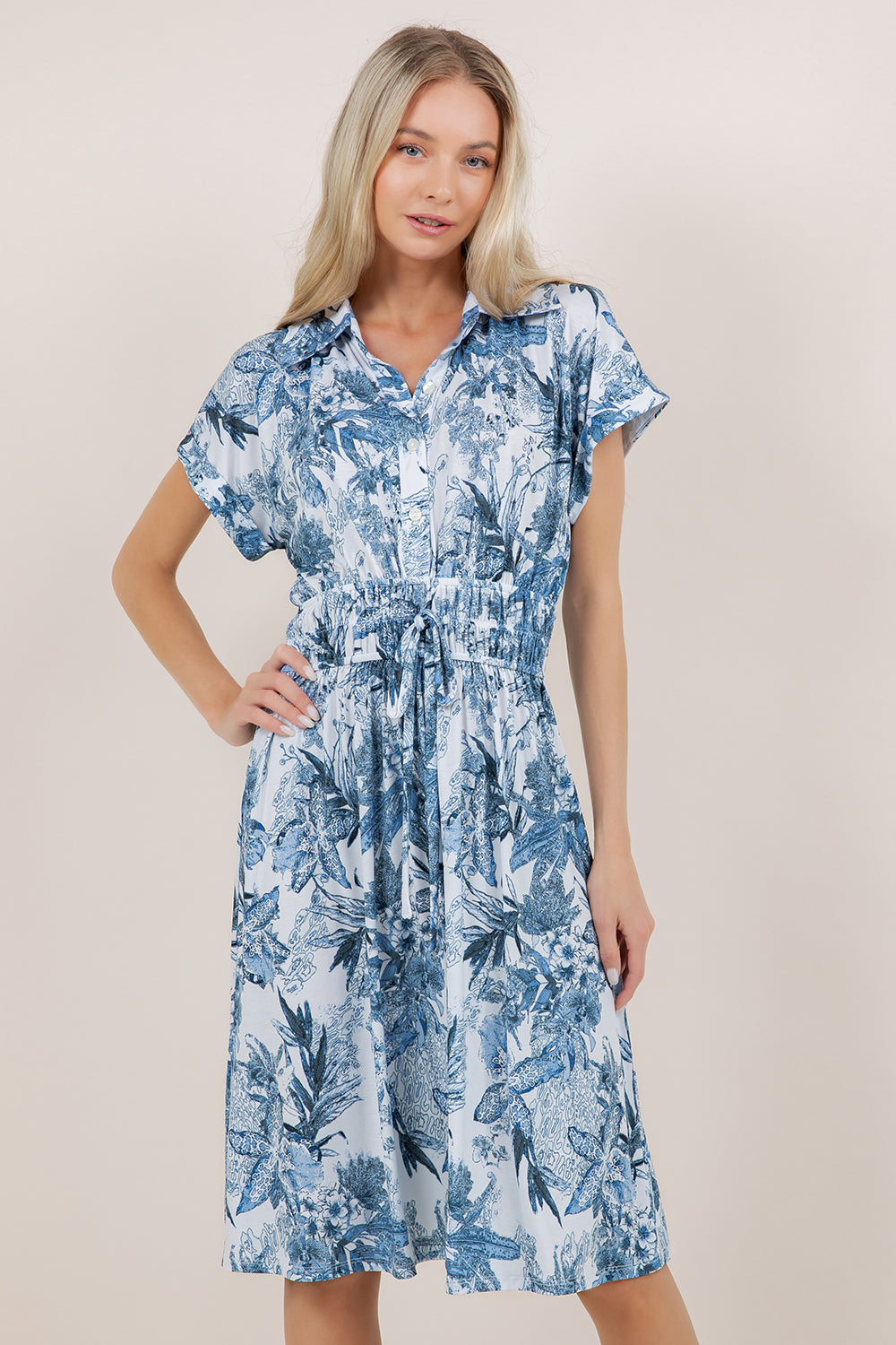 S/SLV DOLMAN SHIRT DRESS D3991-8315