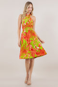S/LESS CROSSOVER HALTER DRESS D3996-1906