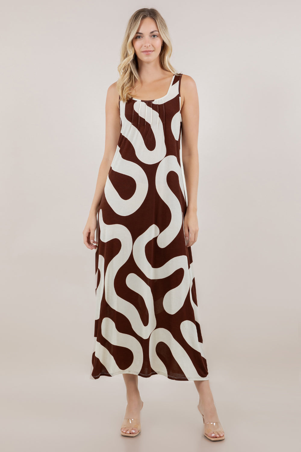 S/LESS SQUARE NECK MAXI DRESS D4000-1993