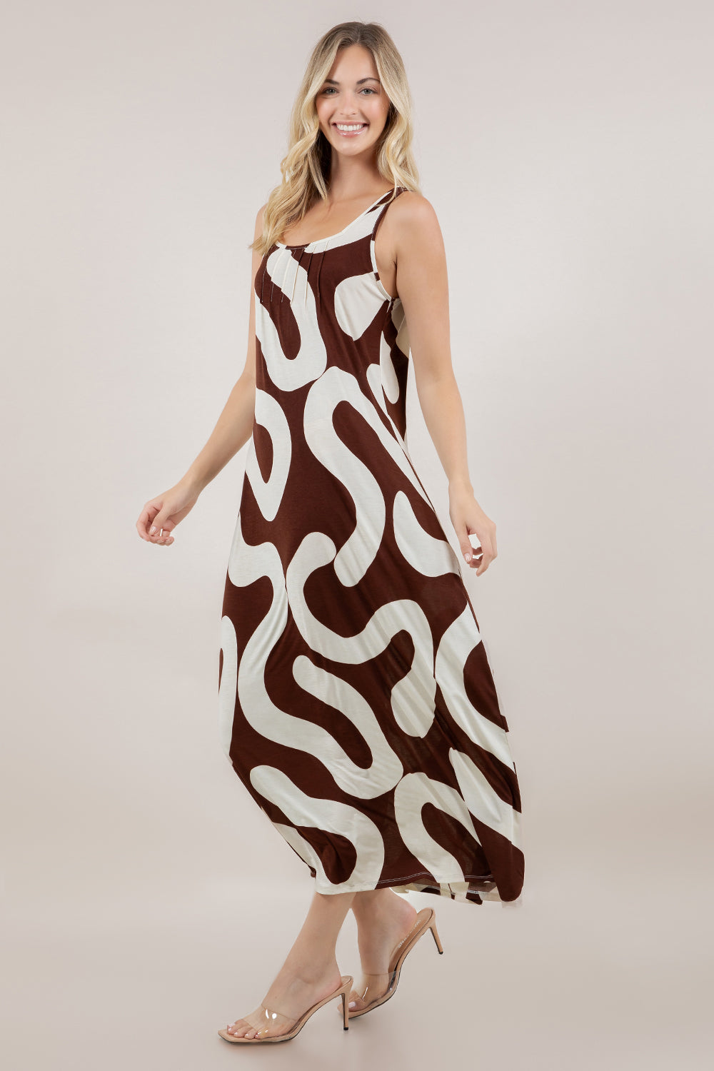 S/LESS SQUARE NECK MAXI DRESS D4000-1993
