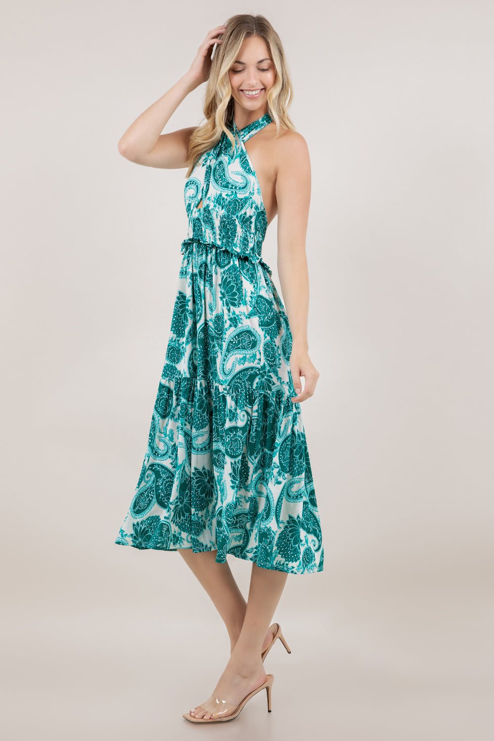 S/LESS CROSSOVER HALTER DRESS D4002-1763