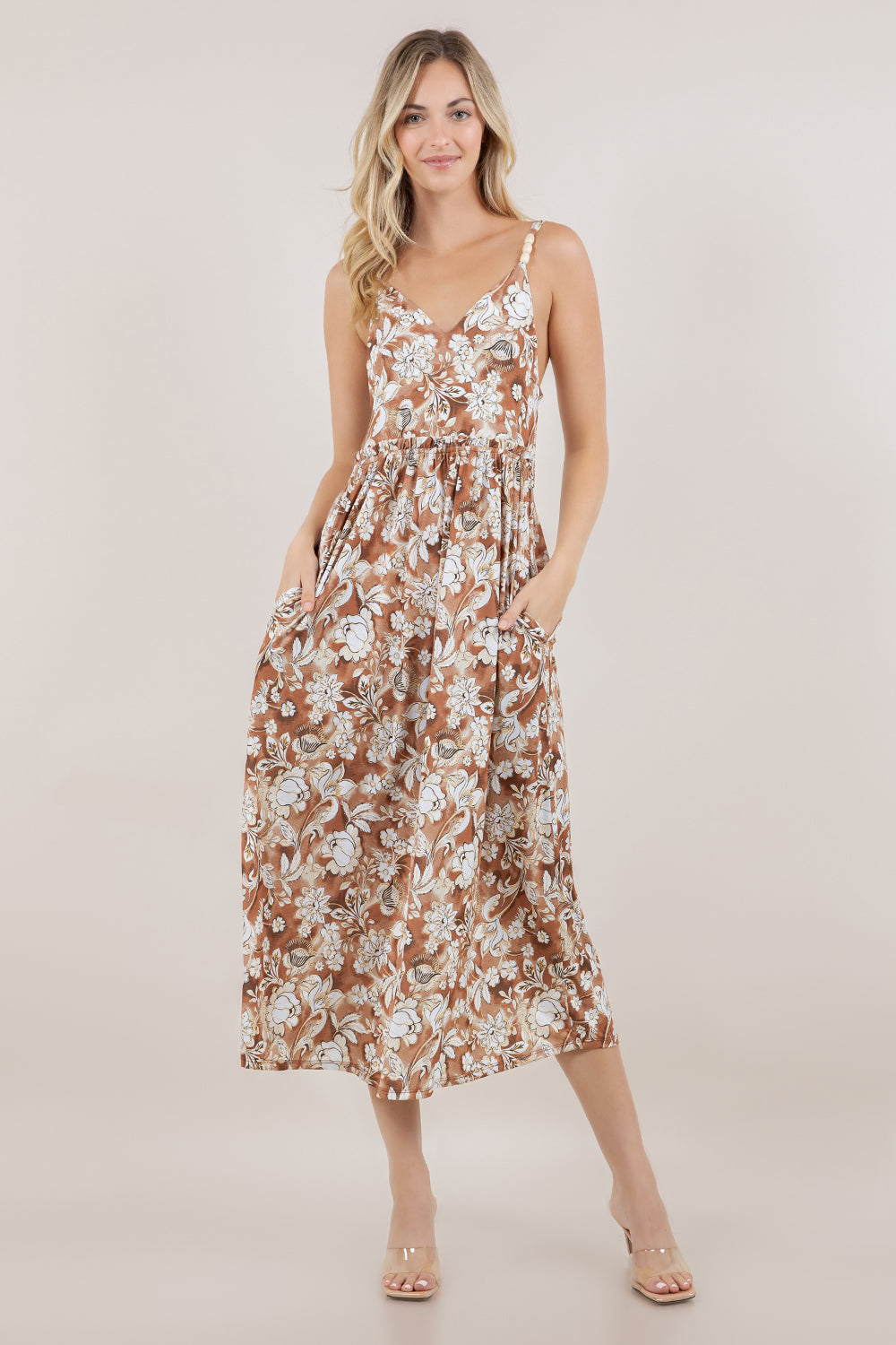 S/LESS V NECK MAXI DRESS D4007-2506021