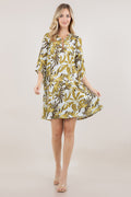 ELB/SLV O-RING SHIFT DRESS D4012-2508039
