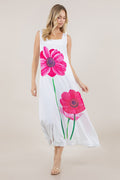 S/LESS SQUARE NECK GODET MAXI DRESS D4030-MX-AFLW
