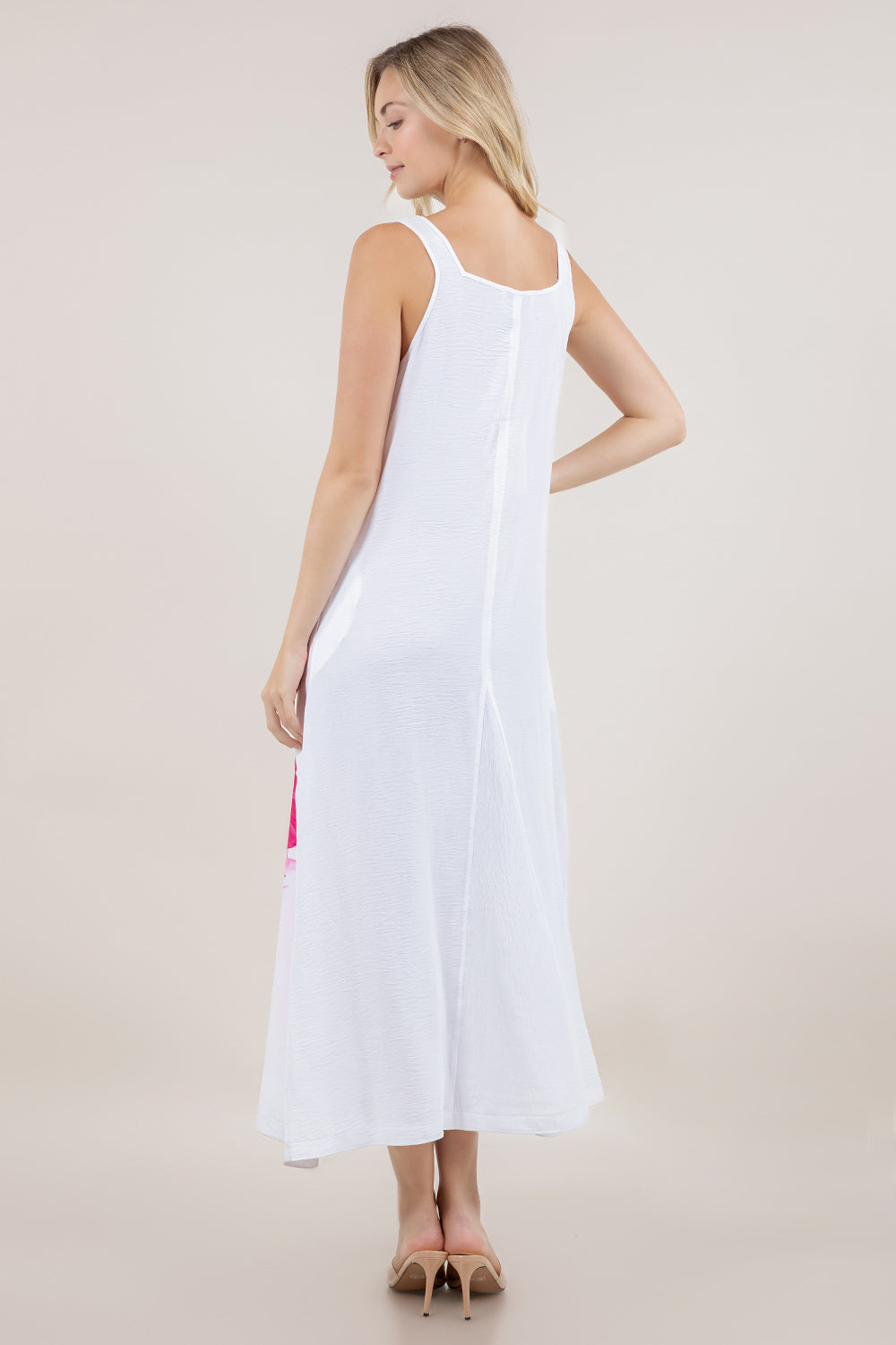S/LESS SQUARE NECK GODET MAXI DRESS D4030-MX-AFLW