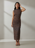 S/LESS FUNNEL NECK MIDI DRESS D4081-25420